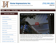 Tablet Screenshot of homeimpressionsinc.com
